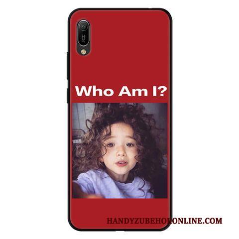 Hülle Huawei Y6 2019 Weiche Anti-sturz Rosa, Case Huawei Y6 2019 Schutz Schwarz Handyhüllen