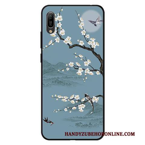 Hülle Huawei Y6 2019 Weiche Anti-sturz Rosa, Case Huawei Y6 2019 Schutz Schwarz Handyhüllen
