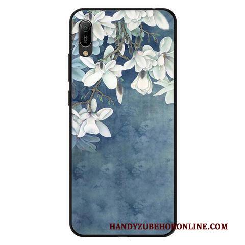 Hülle Huawei Y6 2019 Weiche Anti-sturz Rosa, Case Huawei Y6 2019 Schutz Schwarz Handyhüllen