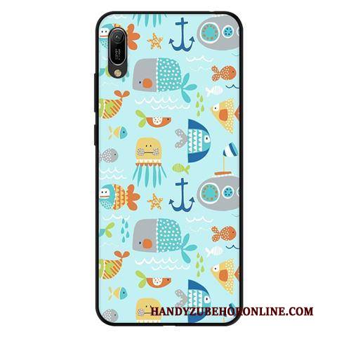 Hülle Huawei Y6 2019 Weiche Anti-sturz Rosa, Case Huawei Y6 2019 Schutz Schwarz Handyhüllen