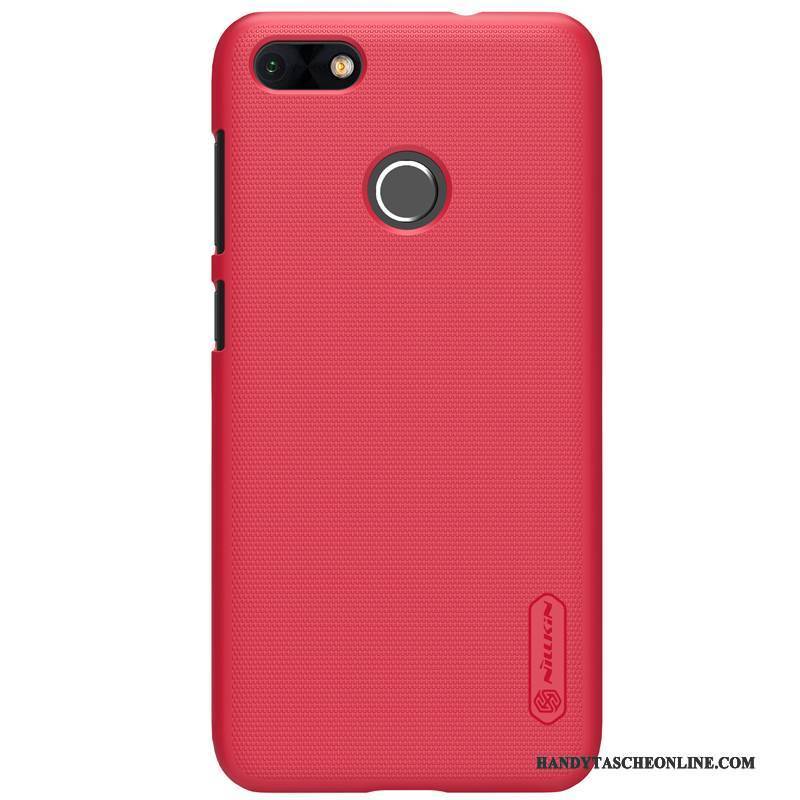 Hülle Huawei Y6 Pro 2017 Schutz Weiß Handyhüllen, Case Huawei Y6 Pro 2017 Nubuck Schwer