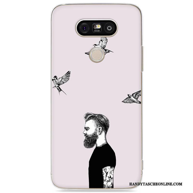 Hülle Lg G5 Gemalt Grün Persönlichkeit, Case Lg G5 Kreativ Handyhüllen Lichtfarbe