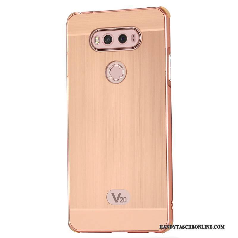 Hülle Lg V20 Metall Anti-sturz Trend, Case Lg V20 Schutz Grenze Gold