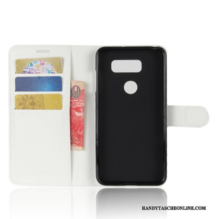 Hülle Lg V30 Halterung Schwarz, Case Lg V30 Geldbörse