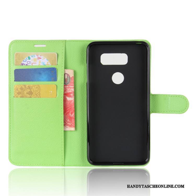 Hülle Lg V30 Halterung Schwarz, Case Lg V30 Geldbörse