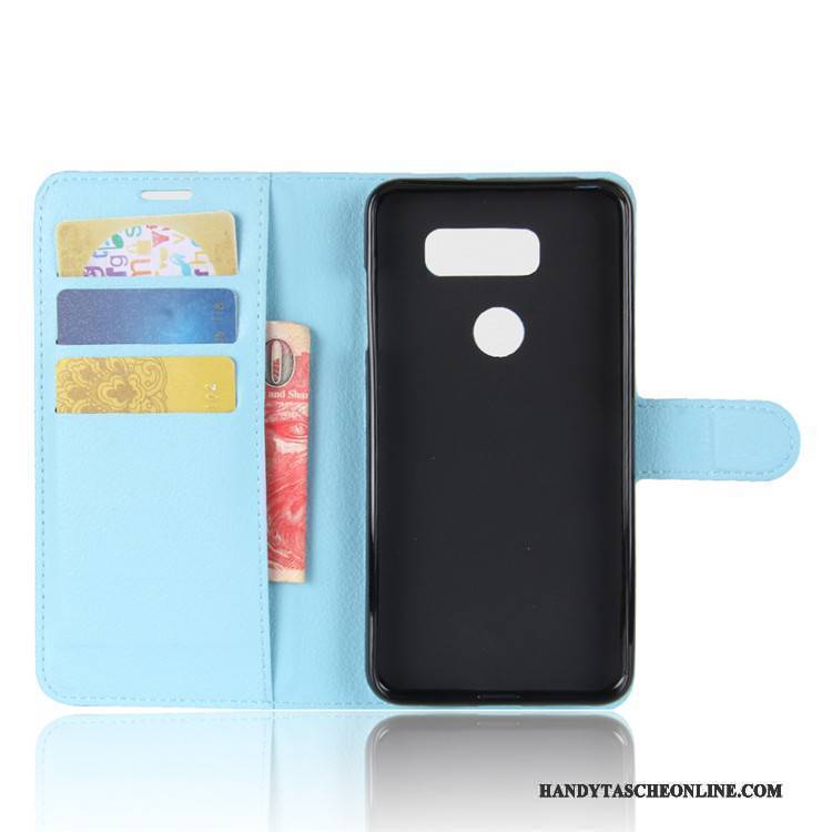 Hülle Lg V30 Halterung Schwarz, Case Lg V30 Geldbörse