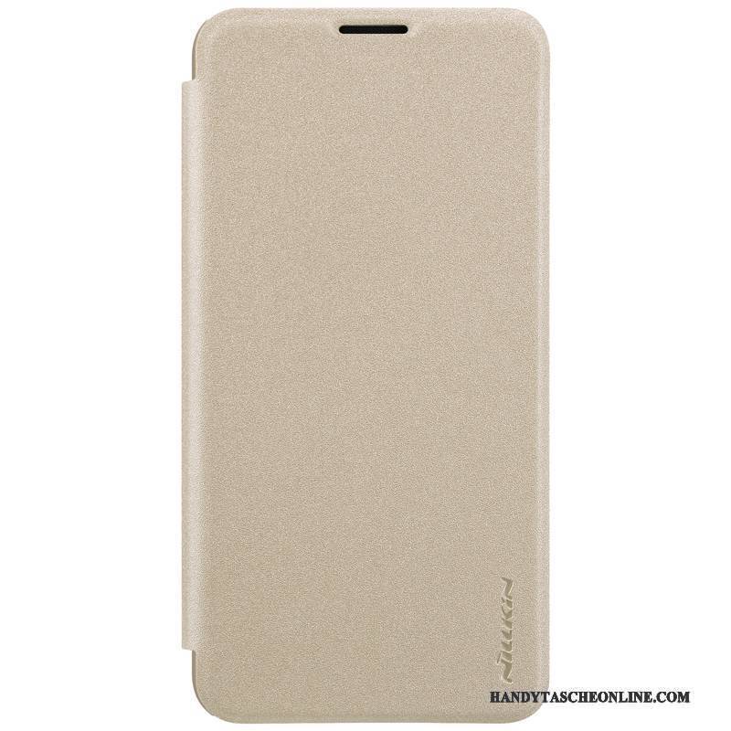 Hülle Lg V30 Lederhülle Rot Nubuck, Case Lg V30 Schutz Anti-sturz Gold