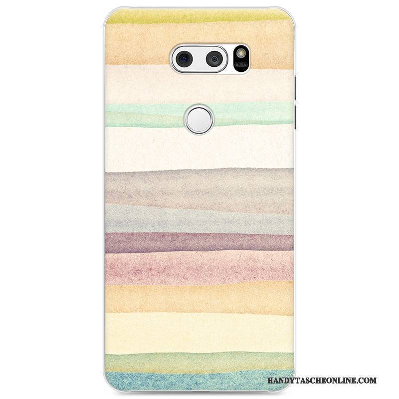 Hülle Lg V30 Schutz Schwer Blau, Case Lg V30 Gemalt Trend Handyhüllen