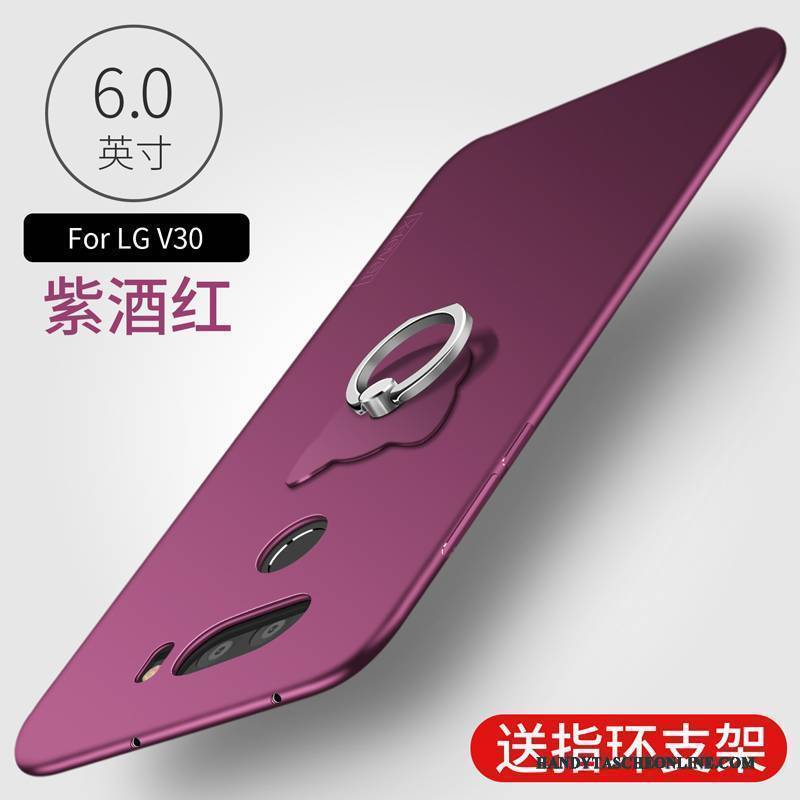 Hülle Lg V30 Silikon Handyhüllen Anti-sturz, Case Lg V30 Taschen Nubuck Schwarz