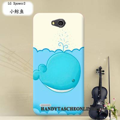 Hülle Lg X Power 2 Karikatur Lila Stoff, Case Lg X Power 2 Weiche Handyhüllen Transparent