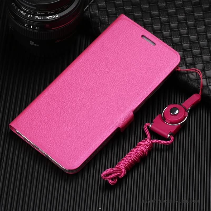 Hülle Mi 6 Folio Hängende Verzierungen Rosa, Case Mi 6 Silikon Handyhüllen Anti-sturz