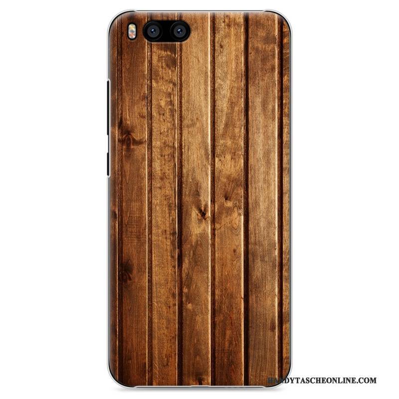 Hülle Mi 6 Kreativ Mini Transparent, Case Mi 6 Retro Schwer Holz