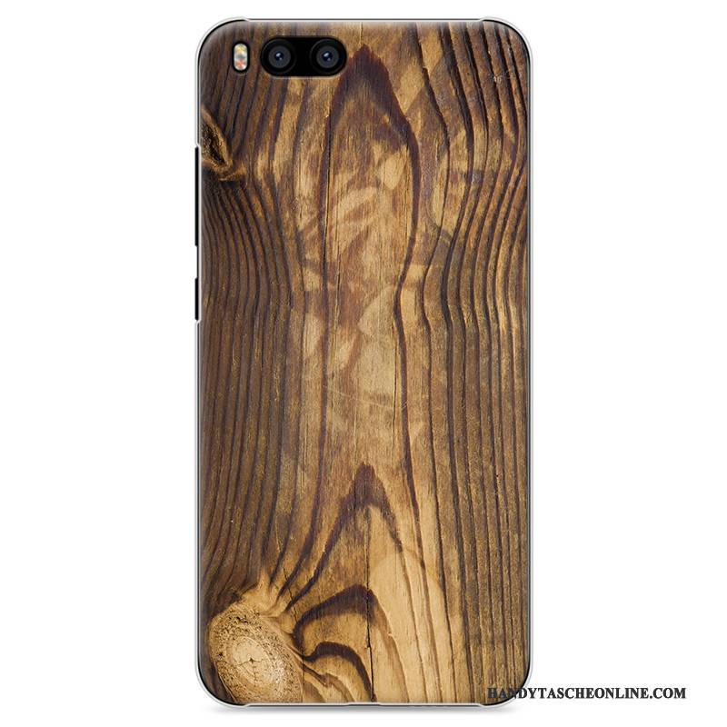 Hülle Mi 6 Kreativ Mini Transparent, Case Mi 6 Retro Schwer Holz