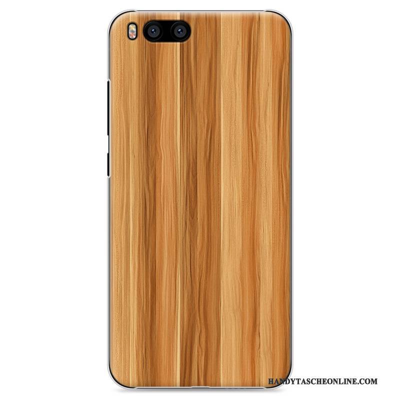 Hülle Mi 6 Kreativ Mini Transparent, Case Mi 6 Retro Schwer Holz
