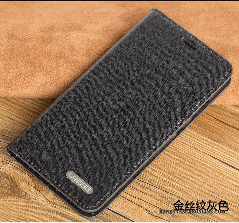 Hülle Mi 6 Lederhülle Angepasst Mini, Case Mi 6 Leder Blau Business
