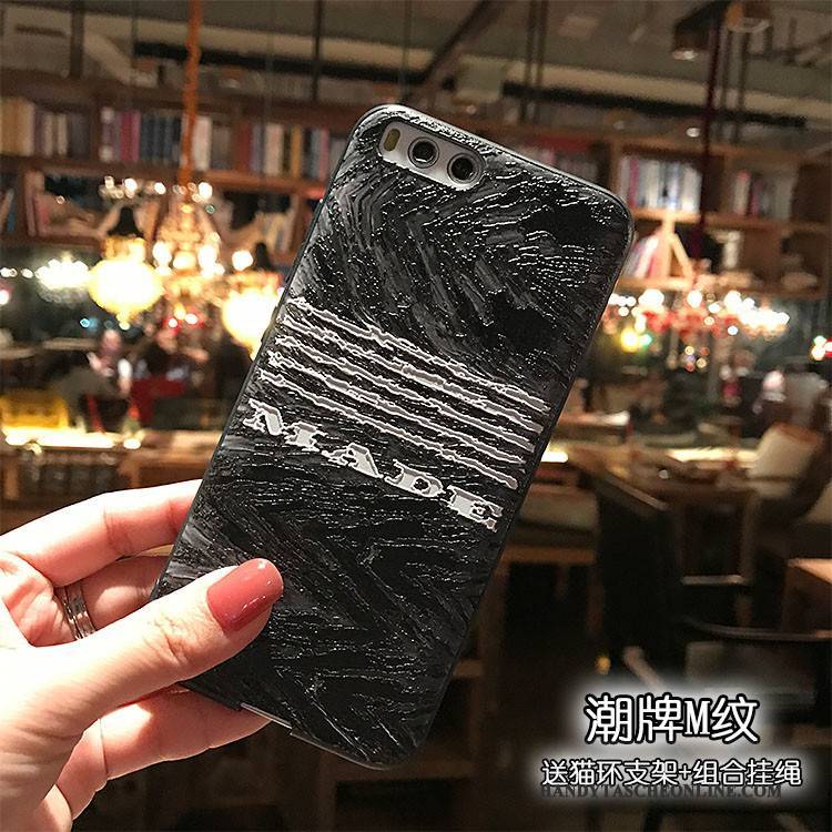 Hülle Mi 6 Silikon Mini Schwarz, Case Mi 6 Weiche Handyhüllen Nubuck