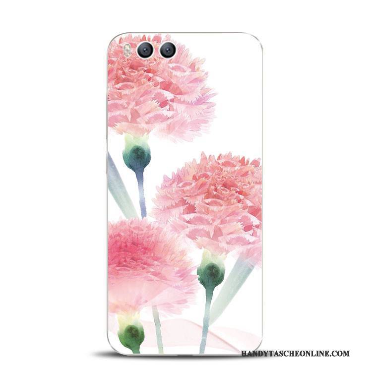 Hülle Mi 6 Taschen Pfirsichblüten Mini, Case Mi 6 Prägung Rosa Handyhüllen