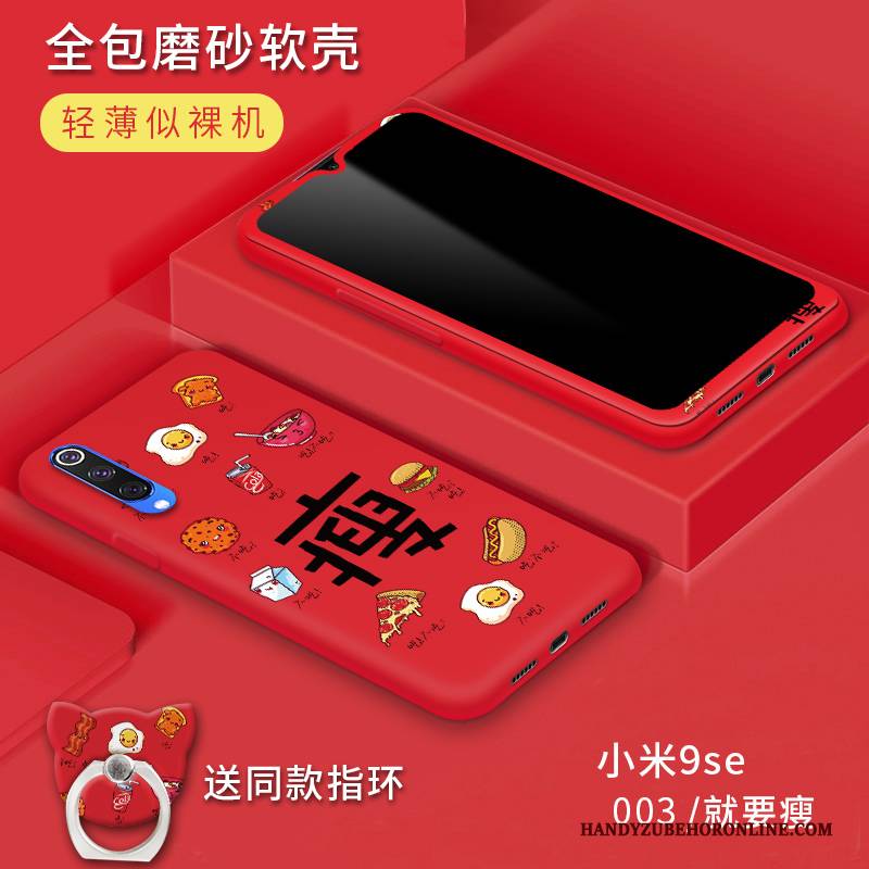 Hülle Mi 9 Se Taschen Temperieren Mini, Case Mi 9 Se Farbe Gelb Netto Rot