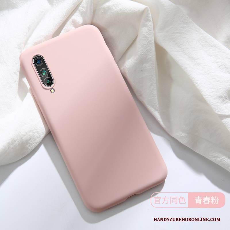 Hülle Mi A3 Kreativ Trendmarke Gelb, Case Mi A3 Silikon Mini Schlank
