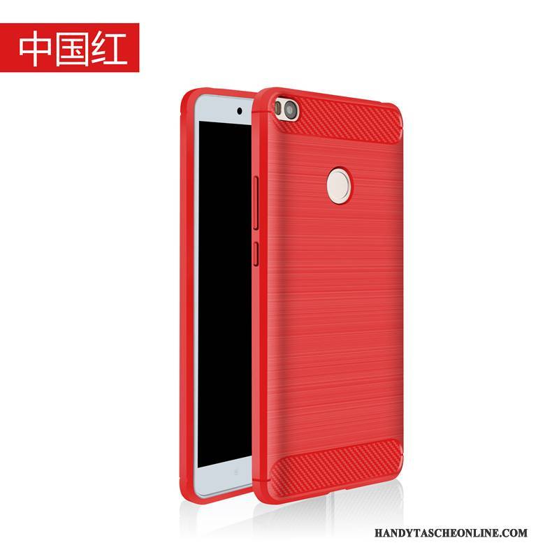 Hülle Mi Max 2 Silikon Schwarz Persönlichkeit, Case Mi Max 2 Schutz Handyhüllen Mini