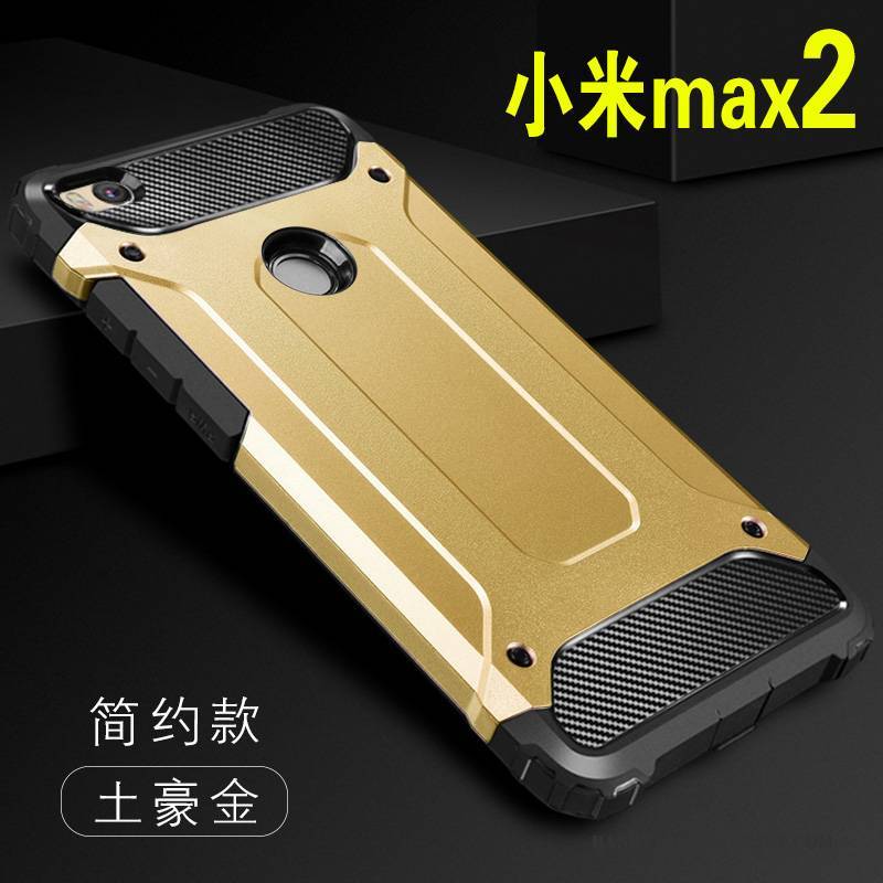 Hülle Mi Max 2 Taschen Anti-sturz Trend, Case Mi Max 2 Halterung Schwarz Handyhüllen