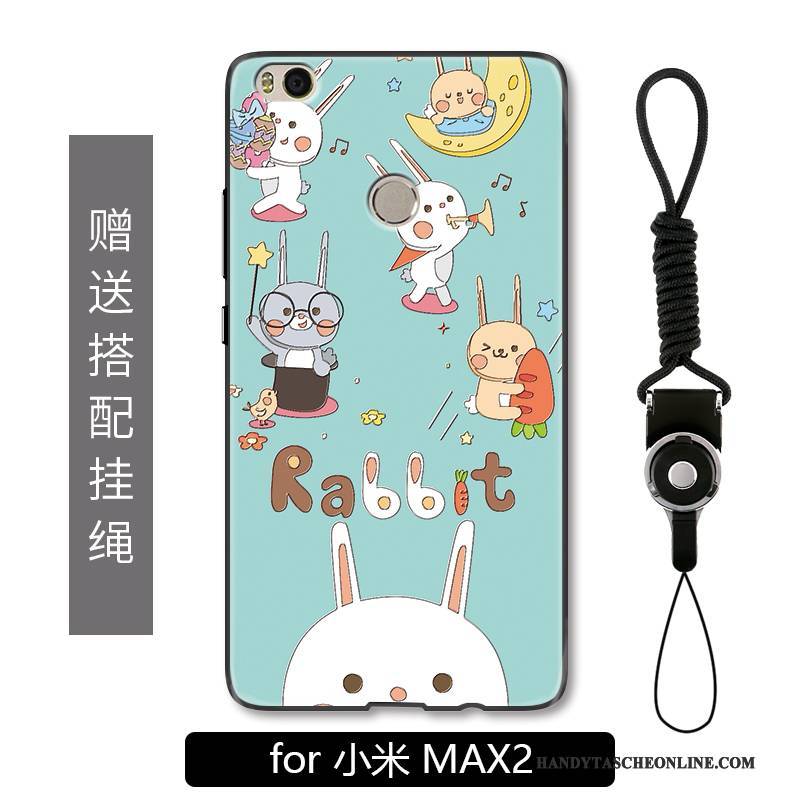 Hülle Mi Mix 2 Prägung Katzen Nette, Case Mi Mix 2 Schutz Hängende Verzierungen Blau