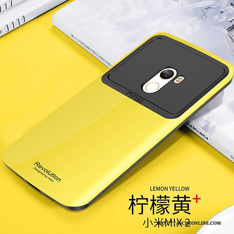 Hülle Mi Mix 2 Taschen Blau Handyhüllen, Case Mi Mix 2 Silikon Schwer Nubuck