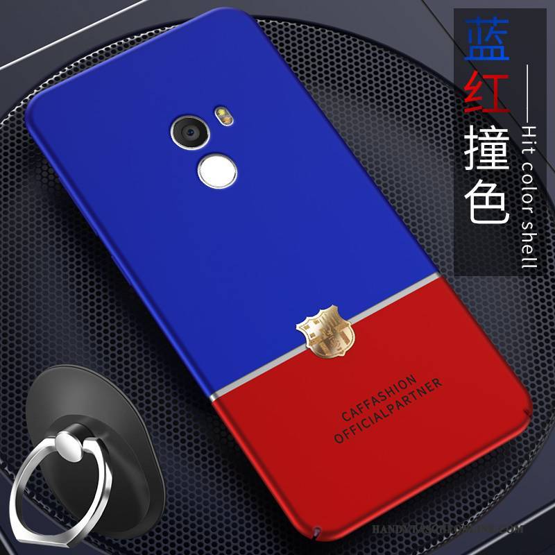Hülle Mi Mix 2 Taschen Mini Nubuck, Case Mi Mix 2 Schutz Blau Handyhüllen