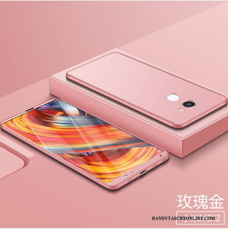 Hülle Mi Mix 2 Taschen Mini Nubuck, Case Mi Mix 2 Schutz Schwer Gold