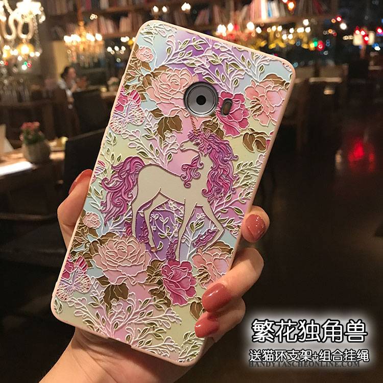 Hülle Mi Note 2 Karikatur Handyhüllen Lila, Case Mi Note 2 Taschen Nubuck Hängende Verzierungen