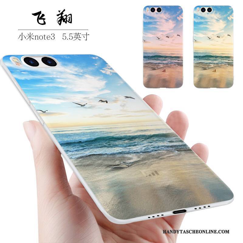 Hülle Mi Note 3 Taschen Nubuck Handyhüllen, Case Mi Note 3 Kreativ Grau Anti-sturz