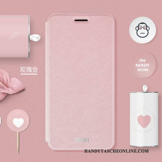 Hülle Mi Note Lederhülle Mini Schwarz, Case Mi Note Schutz Handyhüllen