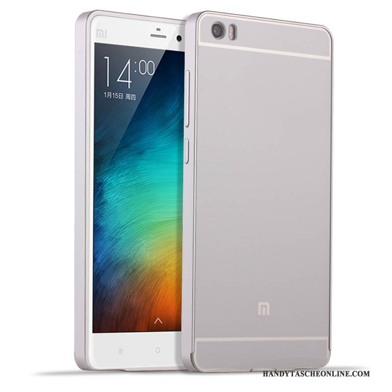 Hülle Mi Note Metall Hintere Abdeckung Silber, Case Mi Note Schutz Schwer Mini