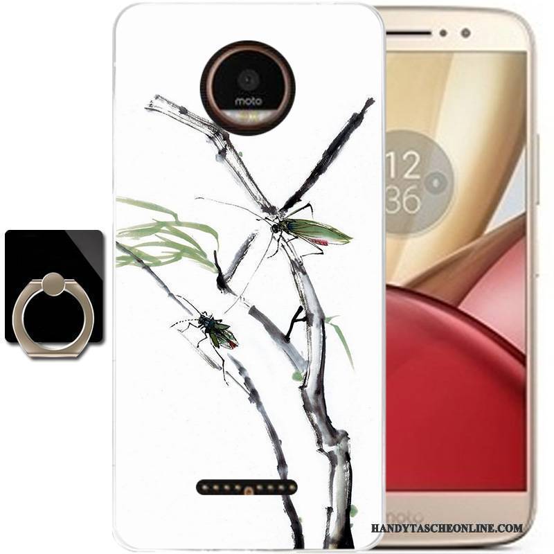 Hülle Moto C Schutz Anti-sturz Schwarz, Case Moto C Taschen Wind Tinte