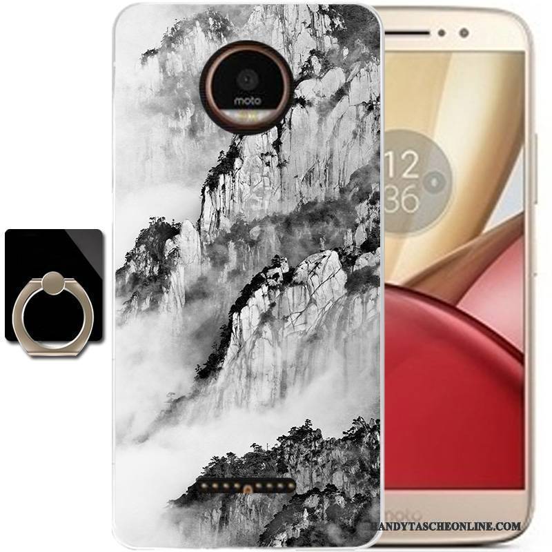 Hülle Moto C Schutz Anti-sturz Schwarz, Case Moto C Taschen Wind Tinte