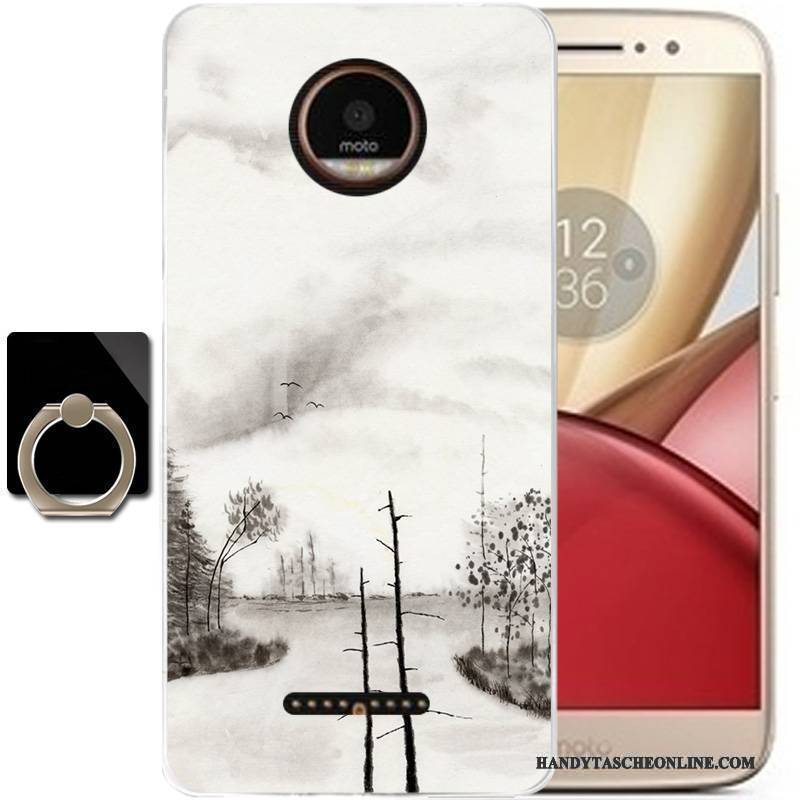 Hülle Moto C Schutz Anti-sturz Schwarz, Case Moto C Taschen Wind Tinte