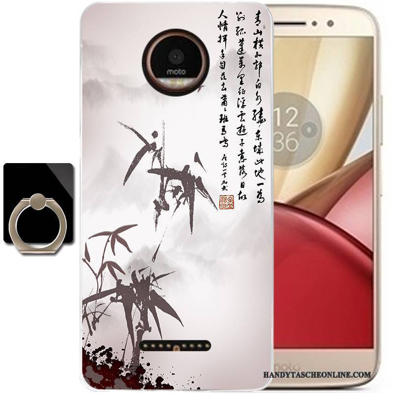 Hülle Moto C Schutz Anti-sturz Schwarz, Case Moto C Taschen Wind Tinte