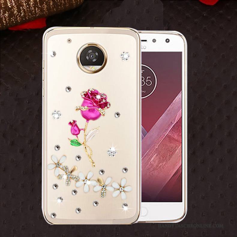 Hülle Moto E4 Silikon Rosa Anti-sturz, Case Moto E4 Weiche Handyhüllen