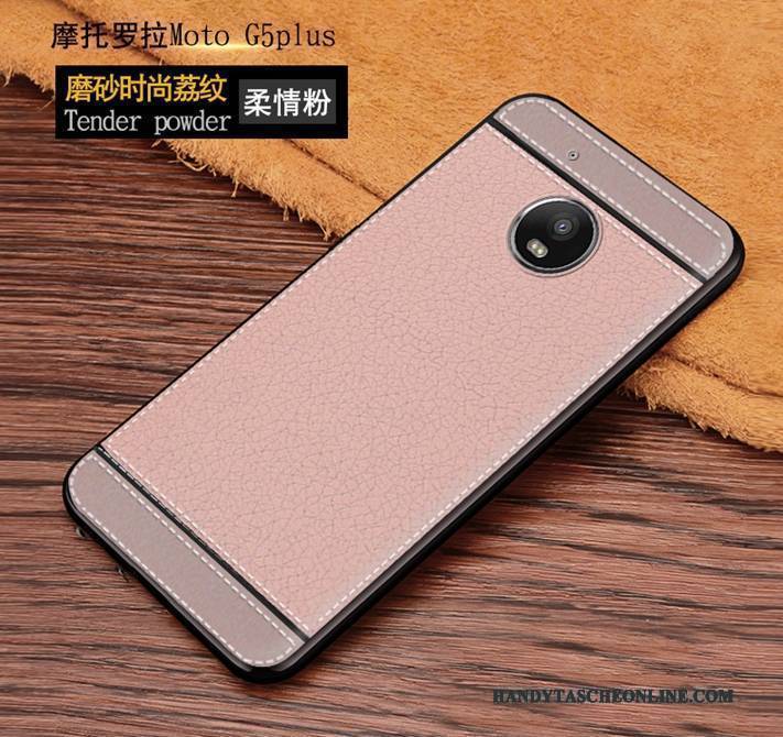 Hülle Moto G5 Plus Weiche Anti-sturz Trend, Case Moto G5 Plus Schutz Handyhüllen Rot