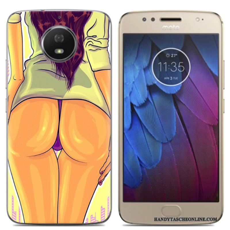 Hülle Moto G5s Weiche Einfach Anti-sturz, Case Moto G5s Schutz Grün Trend