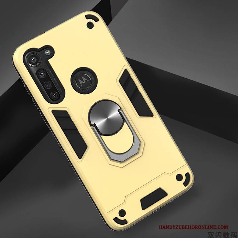Hülle Moto G8 Power Schutz Trend Einfach, Case Moto G8 Power Gelb Handyhüllen