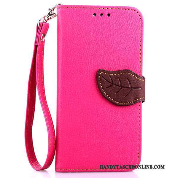 Hülle Moto X Folio Handyhüllen Rot, Case Moto X Lederhülle