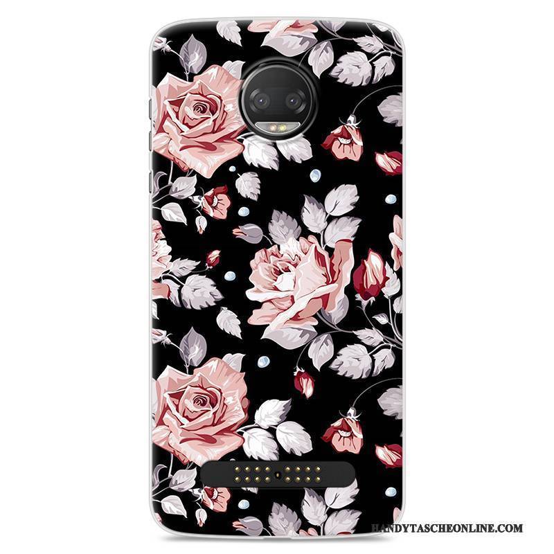 Hülle Moto Z2 Force Edition Karikatur Handyhüllen Trend, Case Moto Z2 Force Edition Kreativ Anti-sturz Lila
