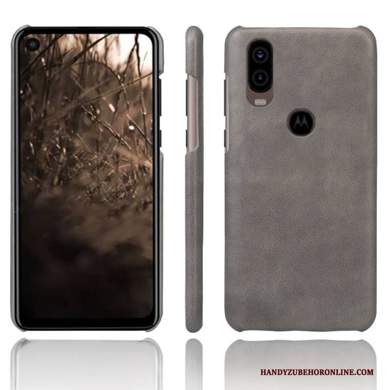 Hülle Motorola One Vision Schutz Rot Handyhüllen, Case Motorola One Vision