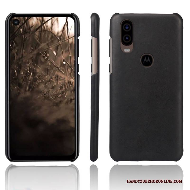 Hülle Motorola One Vision Schutz Rot Handyhüllen, Case Motorola One Vision
