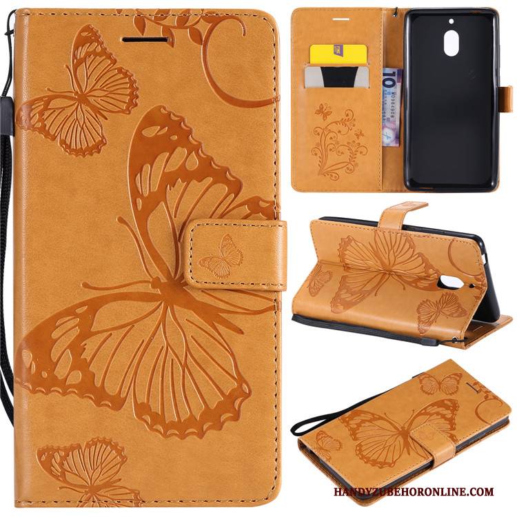Hülle Nokia 2.1 Folio Handyhüllen Anti-sturz, Case Nokia 2.1 Taschen Lila