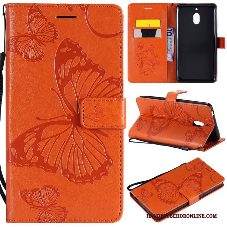 Hülle Nokia 2.1 Folio Handyhüllen Anti-sturz, Case Nokia 2.1 Taschen Lila