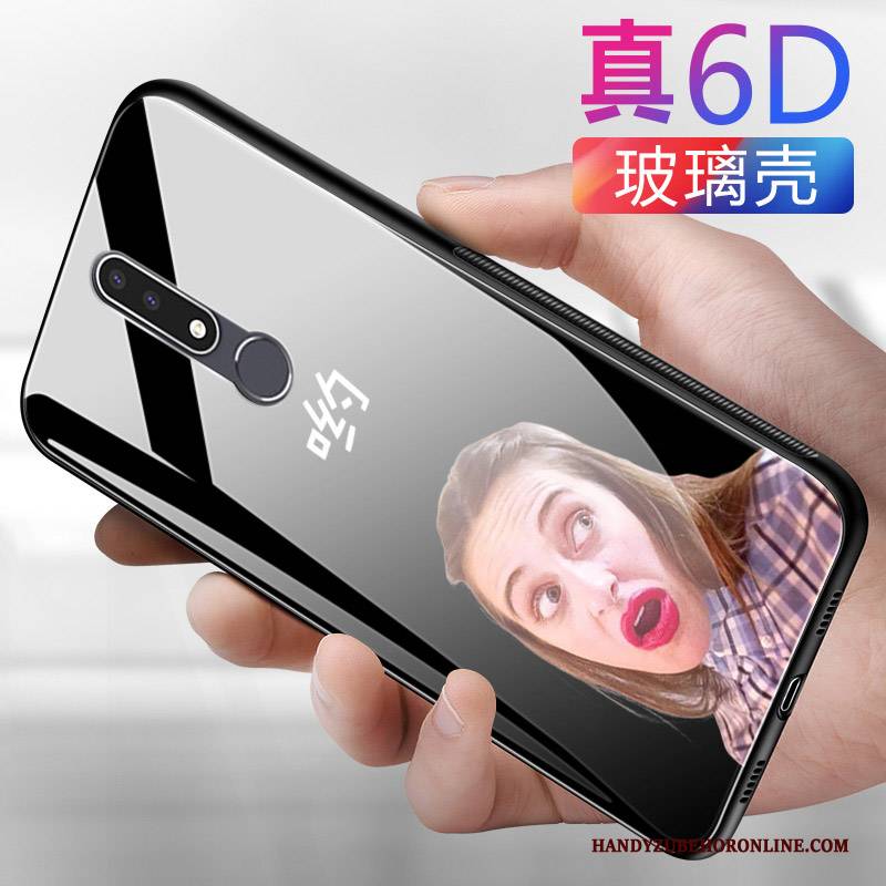 Hülle Nokia 3.1 Plus Karikatur Nette Liebhaber, Case Nokia 3.1 Plus Handyhüllen Glas