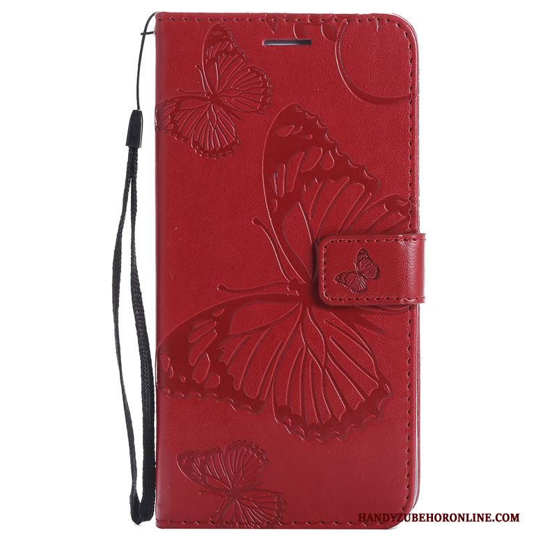 Hülle Nokia 4.2 Lederhülle Handyhüllen Schmetterling, Case Nokia 4.2 Folio Blumen Gelb