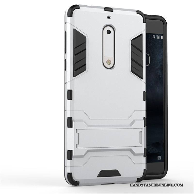 Hülle Nokia 5 Halterung Blau Schwer, Case Nokia 5 Schutz Anti-sturz